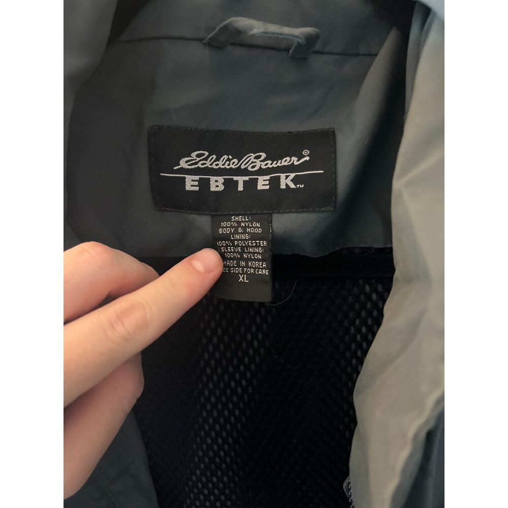 Vintage Eddie Bauer Ebtek Jacket Size Xl Gray - image 2